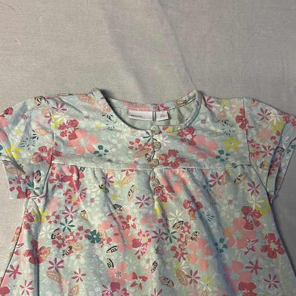 Mexx - Blue and Pink summer dress with Floral Design & empire waist - Picture 4 of 4